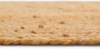 Jute Rug Braided Natural Border Rustic Rectangular Eco-Friendly