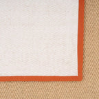 Jute Rug Braided Natural Border Rustic Rectangular Eco-Friendly