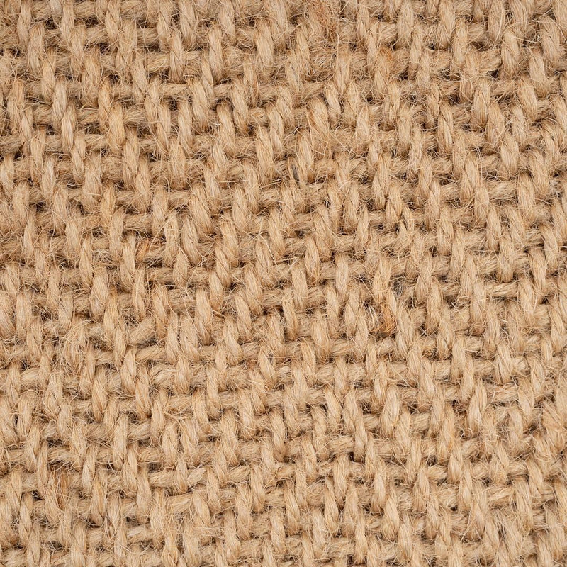 Jute Rug Braided Natural Border Rustic Rectangular Eco-Friendly