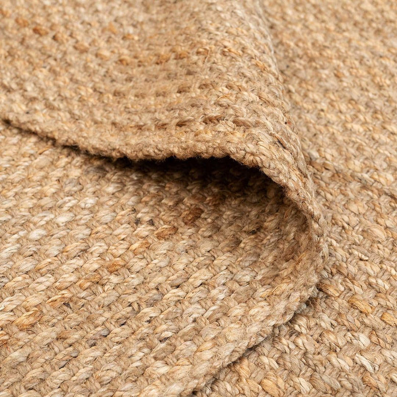 Jute Rug for Living Room Natural Textured Floor