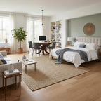 Jute Rug for Living Room Natural Textured Floor