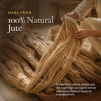 Jute Rug Natural Handmade Rectangle
