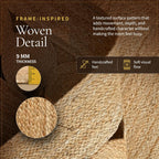Jute Rug Natural Handmade Rectangle