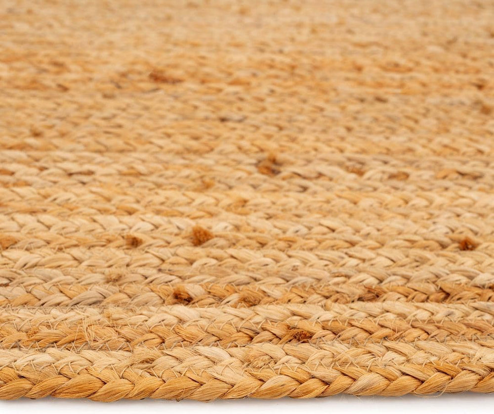 Jute Rug Natural Rustic Golden Rectangular Scandi Bohemian