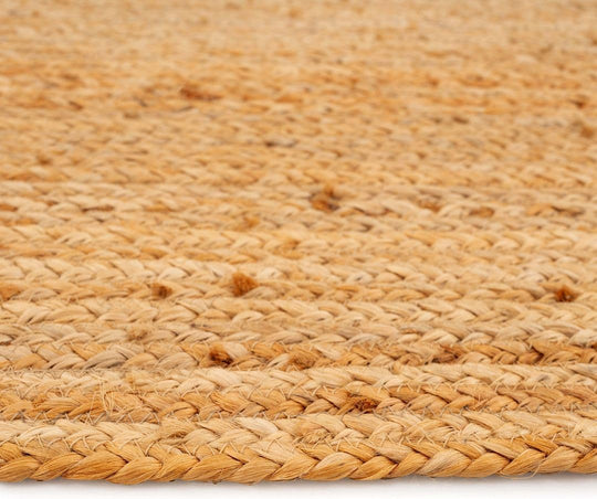Jute Rug Natural Rustic Golden Rectangular Scandi Bohemian