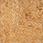 Jute Rug Natural Rustic Golden Rectangular Scandi Bohemian