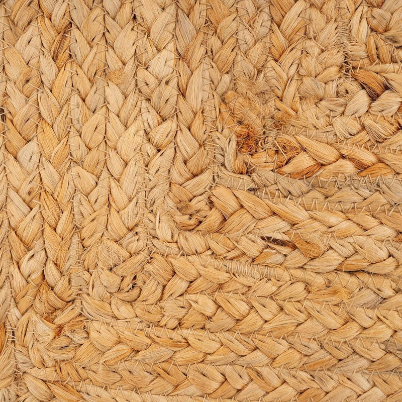 Jute Rug Natural Rustic Golden Rectangular Scandi Bohemian