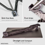 K1 Laptop Stand Carbon Fibre Foldable Portable Desktop