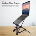 K1 Laptop Stand Carbon Fibre Foldable Portable Desktop
