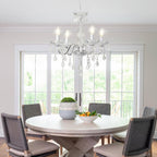 K9 Crystal Chandelier H 18.5" X W 21.3