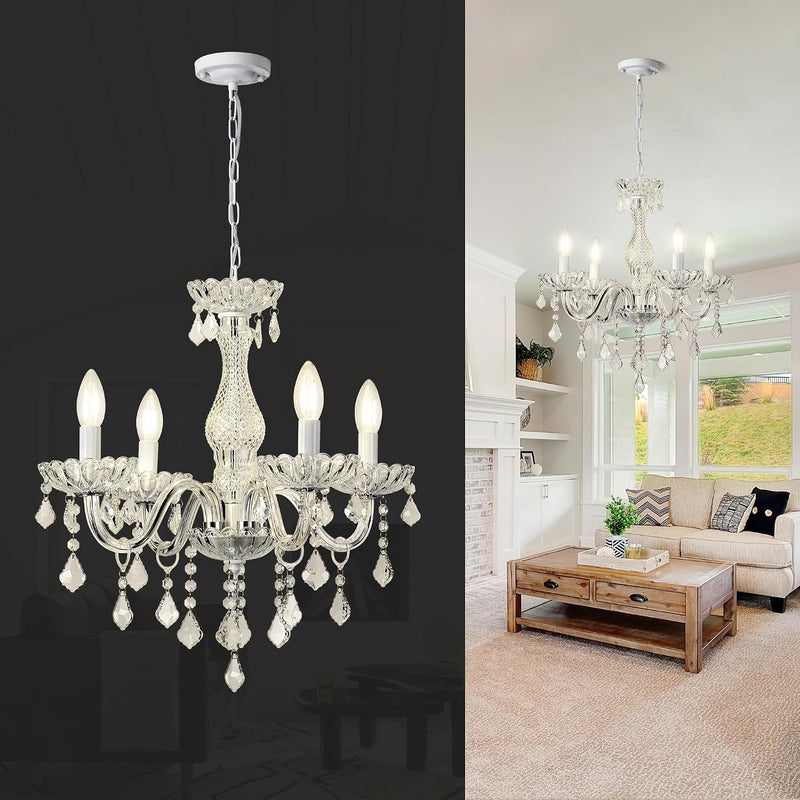 K9 Crystal Chandelier H 18.5" X W 21.3