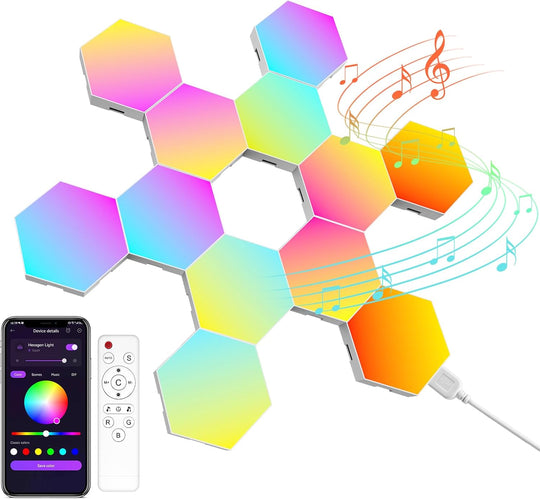 Kangtaixin Hexagon LED Lights — Hex Wall Light (12 Pack)