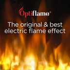 Kansas Optiflame 2KW Inset Electric Fire Brass