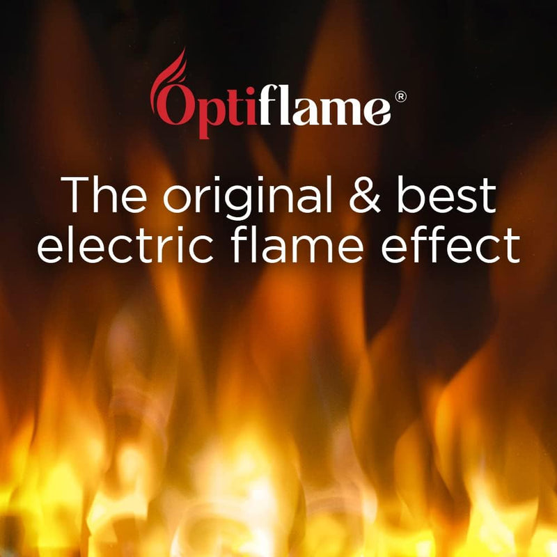 Kansas Optiflame 2KW Inset Electric Fire Brass