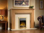Kansas Optiflame 2KW Inset Electric Fire Brass