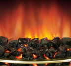 Kansas Optiflame 2KW Inset Electric Fire Brass