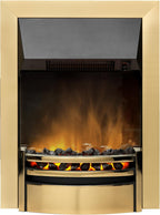 Kansas Optiflame 2KW Inset Electric Fire Brass