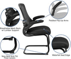 Kelista Mesh Sled Base Side Reception Chair