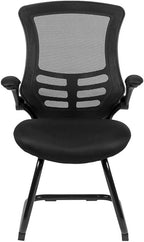 Kelista Mesh Sled Base Side Reception Chair