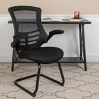 Kelista Mesh Sled Base Side Reception Chair