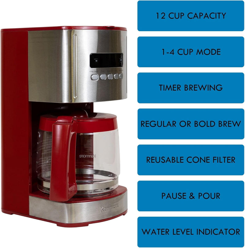 Kenmore Filter Coffee Machines 12-Cup Drip Makers