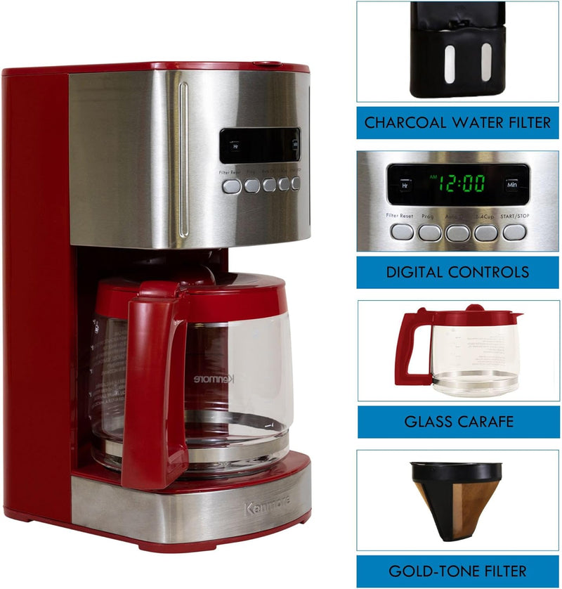 Kenmore Filter Coffee Machines 12-Cup Drip Makers