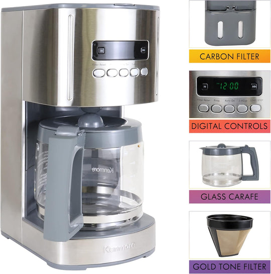 Kenmore Filter Coffee Machines 12-Cup Drip Makers