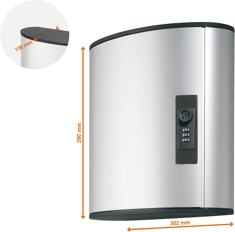 Key Safe Box 12 Wall Mounted Turn Lock