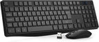 Keyboard and Mouse Set Full Size Ergonomic Design
