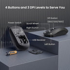 Keyboard and Mouse Set Full Size Ergonomic Design