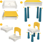 Kids 5-In-1 Multi-Activity Table and Chair Set