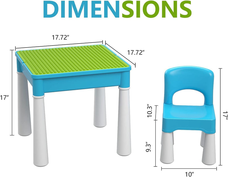 Kids 5-In-1 Multi-Activity Table and Chair Set