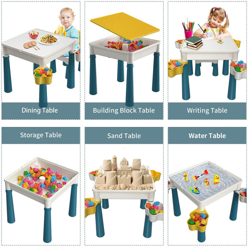 Kids 5-In-1 Multi-Activity Table and Chair Set