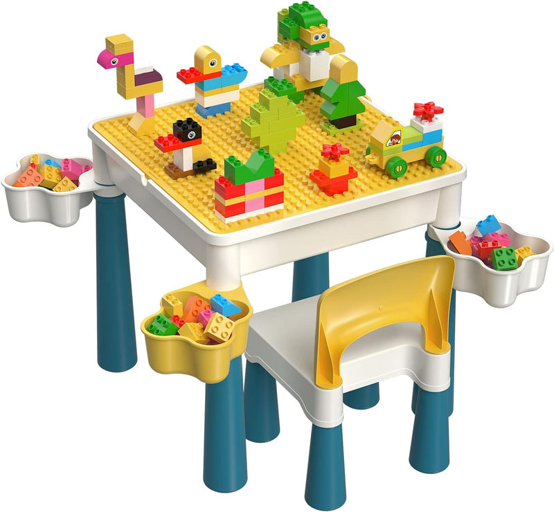 Kids 5-In-1 Multi-Activity Table and Chair Set