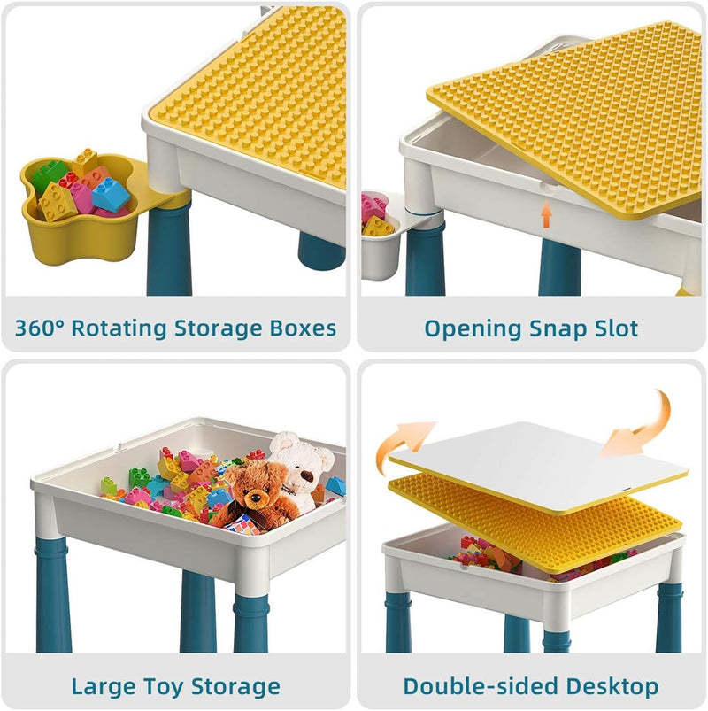 Kids 5-In-1 Multi-Activity Table and Chair Set