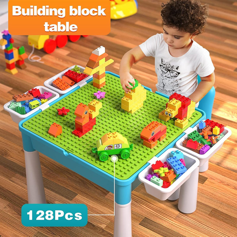 Kids 5-In-1 Multi-Activity Table and Chair Set