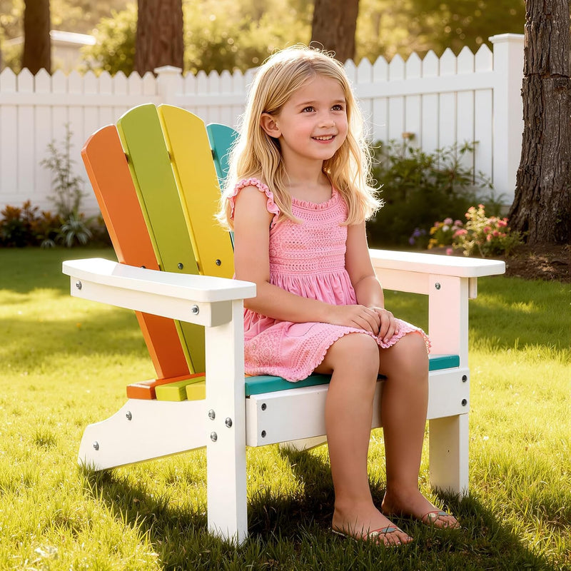 Kids Adirondack Chair All-Weather Hdpe Children's
