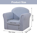 Kids Armchair Single Toddler Sofa with Sturdy Wood