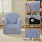 Kids Armchair Single Toddler Sofa with Sturdy Wood
