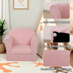 Kids Armchair Single Toddler Sofa with Sturdy Wood