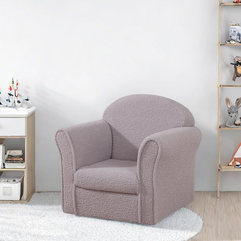Kids Armchair Single Toddler Sofa with Sturdy Wood