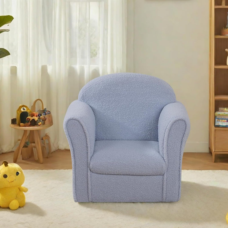 Kids Armchair Single Toddler Sofa with Sturdy Wood