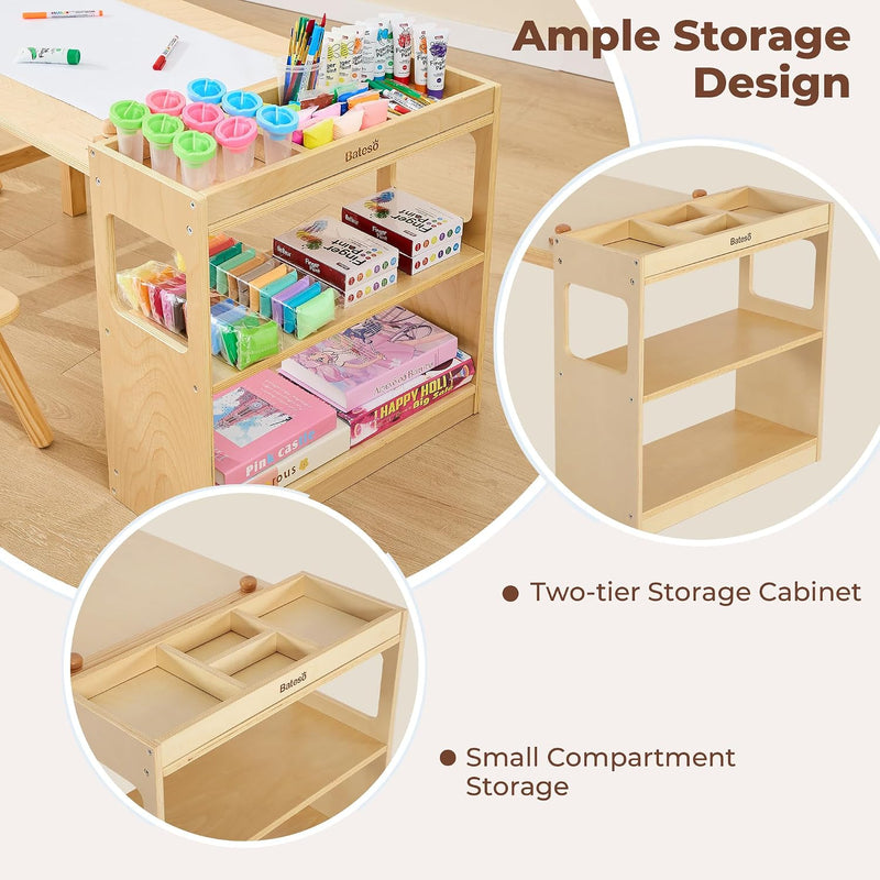 Kids Art Table and 2 Chairs Set