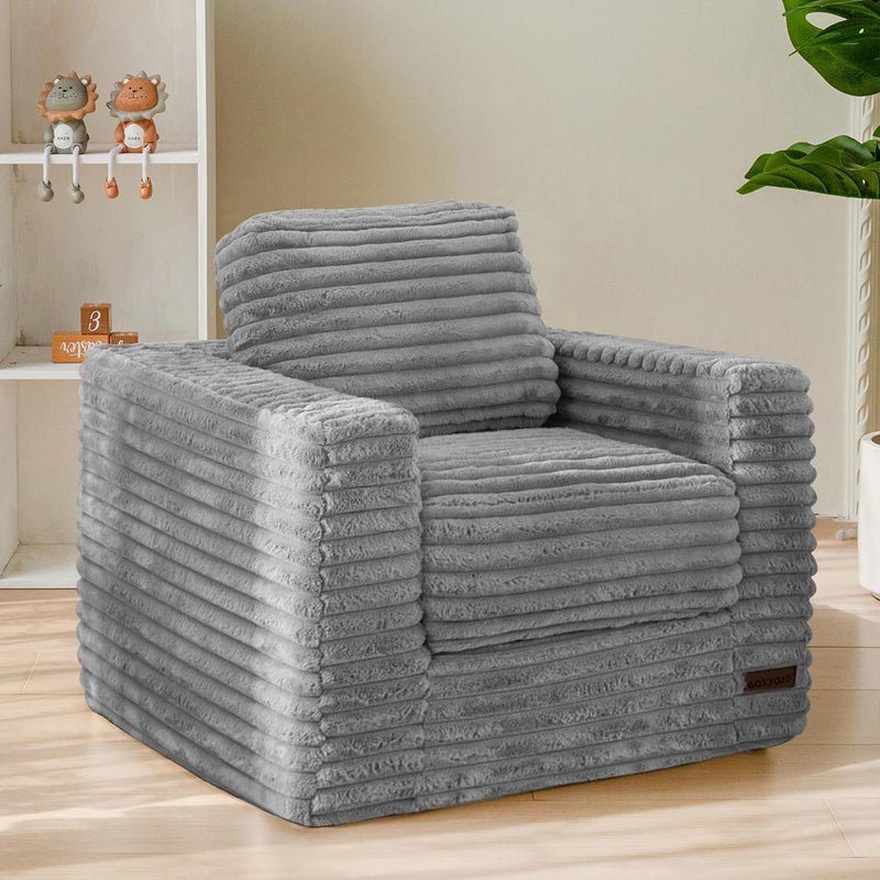 Kids Bean Bag Chair Comfy Faux Fur Sofa