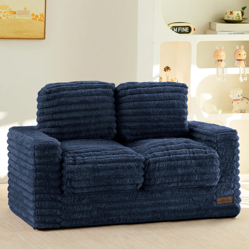 Kids Bean Bag Chair Comfy Faux Fur Sofa