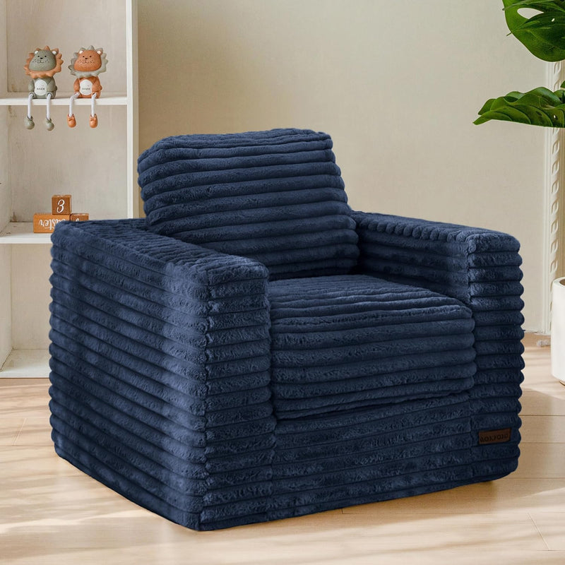 Kids Bean Bag Chair Comfy Faux Fur Sofa