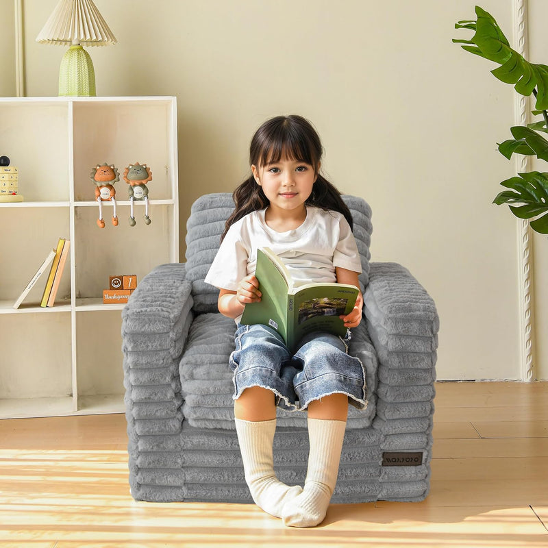 Kids Bean Bag Chair Comfy Faux Fur Sofa