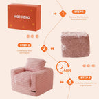 Kids Bean Bag Chair Comfy Faux Fur Sofa