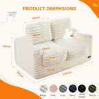 Kids Bean Bag Chair Comfy Faux Fur Sofa