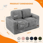 Kids Bean Bag Chair Comfy Faux Fur Sofa